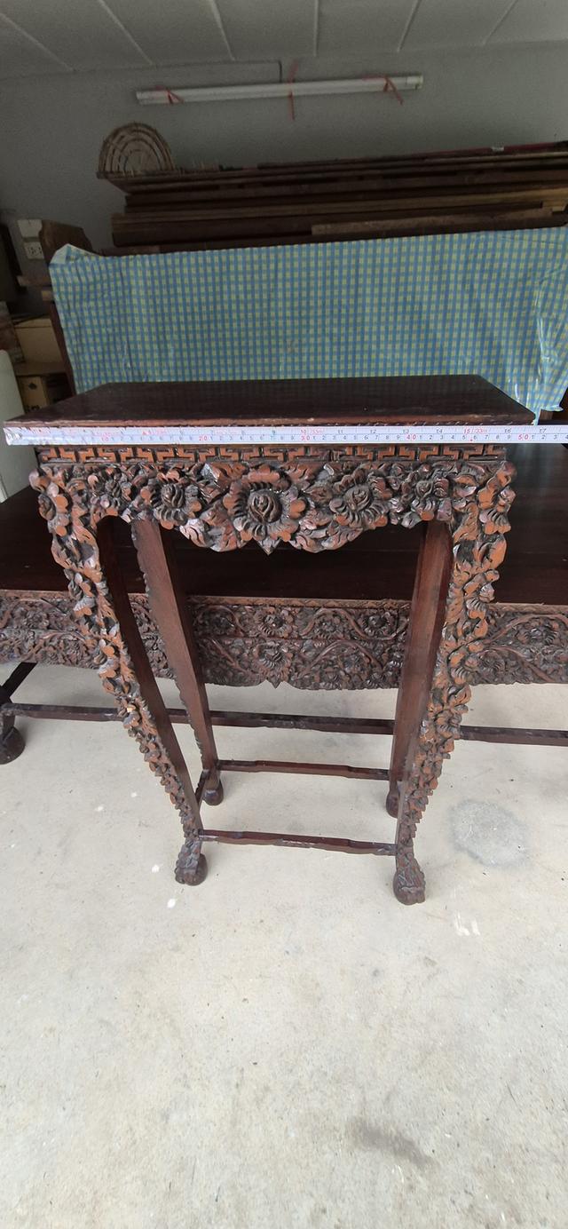 โต๊ะหมู่บูขา หมู่9 ไม้สักแกะสลัก 8