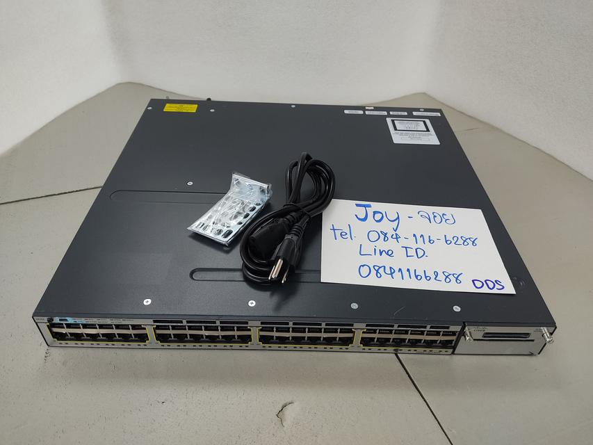 Cisco WS-C3750X-48T-S สินค้ามือสอง ทดสอบแล้ว ประกัน 1 ปี จากผู้ขาย 1