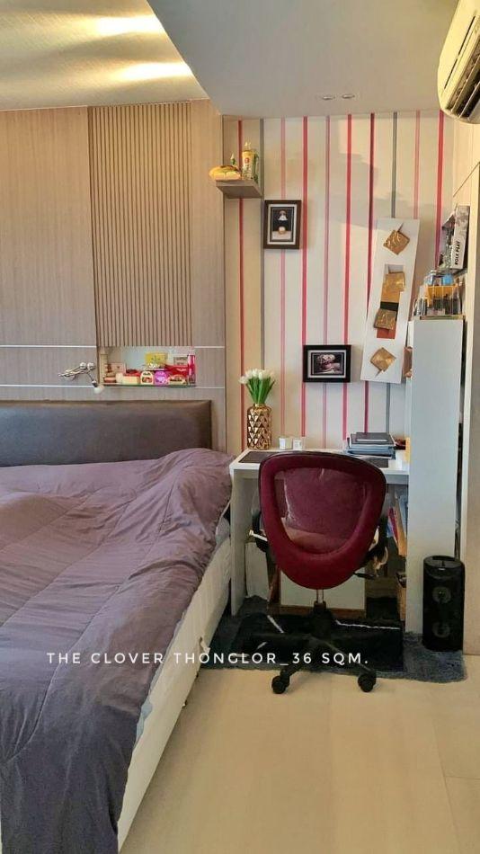 ให้เช่า คอนโด 1 bedroom The Clover ทองหล่อ (เดอะ โคลเวอร์ ทองหล่อ เรสซิเดนซ์) 36 ตรม. easy travel around Sukhumvit Ekkam 2