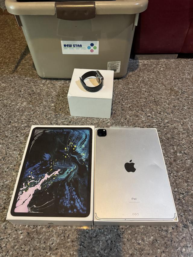 ขายiPadPro11นิ้วสีหายากSilver256กิ๊กWifi Celluer ใส่ซิมได้มีกล่องสวยๆใช้งานดีทุกๆฟังชั่นถูกๆ 2
