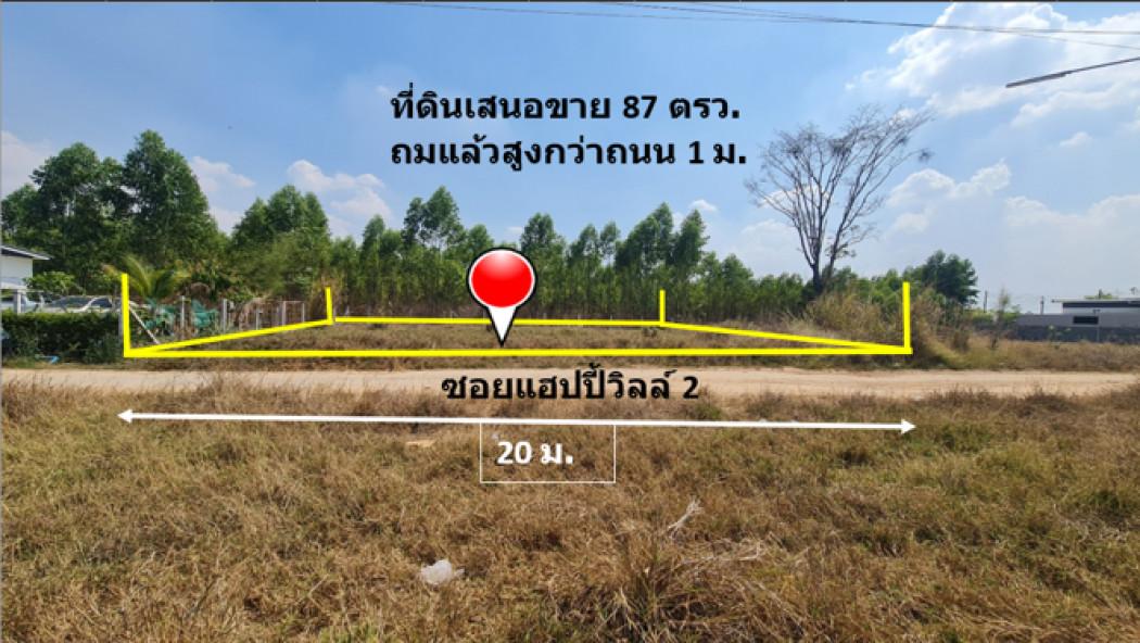 ขาย ที่ดิน บ้านโตนด ม.10 ต.หนองระเวียง อ.เมืองนครราชสีมา จัดสรรอู่ทองแลนด์ เนื้อที่ 87 ตรว ถมแล้วสูงกว่าถนน 1 ม. เจ้าของ