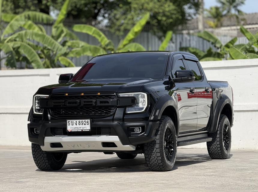 2022 FORD RANGER, 2.0 TURBO XLT โฉม HI-RIDER DOUBLE CAB สีดำ มือเดียวป้ายแดง ประวัติดี รูปย่อยที่ 2