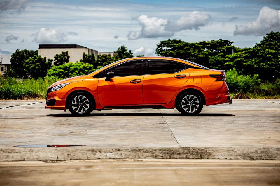 NISSAN ALMERA 1.0 VL Turbo ปี 2021 สีส้ม ตัวท๊อป 10