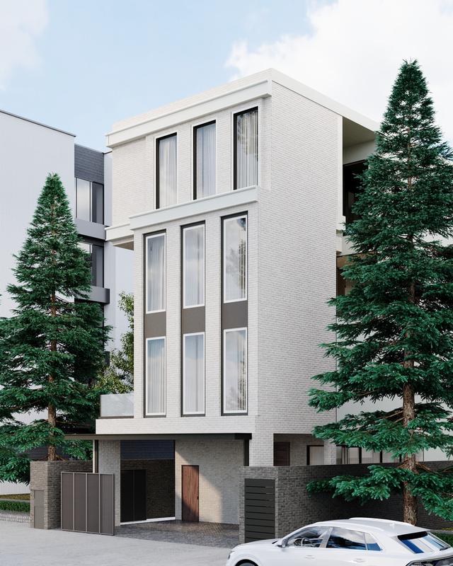 ขายที่ดินแปลงเล็ก 50 ตารางวา ปรีดี 20 สุขุมวิท 71 พร้อมแบบบ้านหรูมีลิฟต์ 12