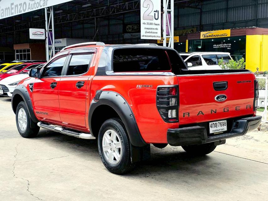 รหัสรถ SEZ7698 📌 Ford Ranger 4 ประตู 2.2 Wildtrak Hi-Rider เกียร์ ออโต้ สี ส้ม ปี 2015 3