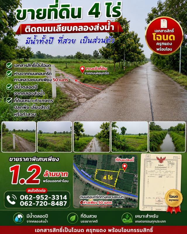 ต้องการขายที่ดิน4ไร่ 1