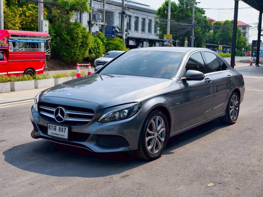 รหัสรถ KPV897 2017 BENZ C350e Avantgarde สีเทา 1