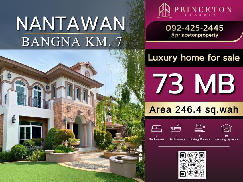 Luxury House For Sale Nantawan Bangna Km.7 Size L