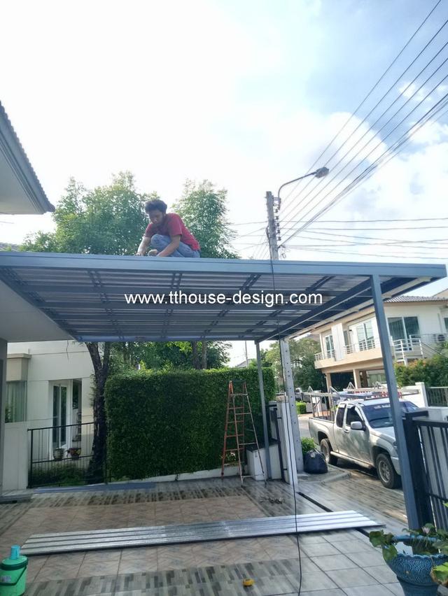 รับเหมาต่อเติม โครงหลังคา กันสาด ห้องครัว เทพื้น ปูกระเบื้อง Line dddesign23 15