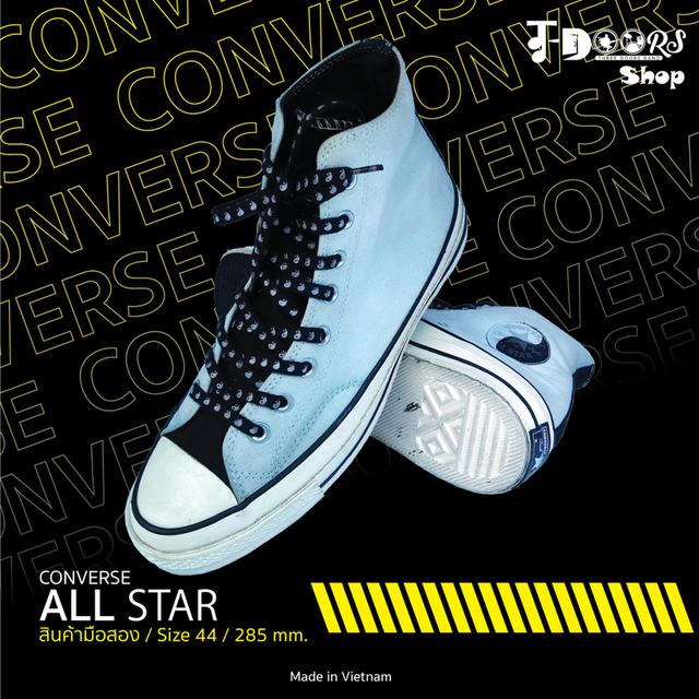 CONVERSE ผ้าใบหุ้มข้อมือสอง สีขาว-ดำ หยินหยาง สภาพเหมือนใหม่ จัดส่งฟรี!!!เก็บปลายทาง