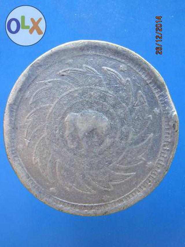 รูป 948 เหรียญ ร.5 หนึ่งบาท เนื้อเงิน หน้าพานพุ่มข้างฉัตร หลังช้ 1