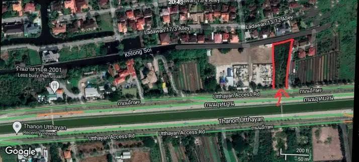 ขายที่ดินเปล่า ติดถนนอุทยาน (อักษะ) เดินทางได้ทั้ง ถนนพุทธมณฑลสาย 3 - ถนนพุทธมณฑลสาย 4 ขนาดที่ดิน 2 ไร่ 92.5 ตรว. 992.5 ตารางวา หน้ากว้างติดถนน 28 ม. 10