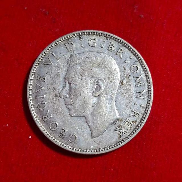 เหรียญ อังกฤษรุ่นเก่า เนื้อเงินแท้ ปี 1941 