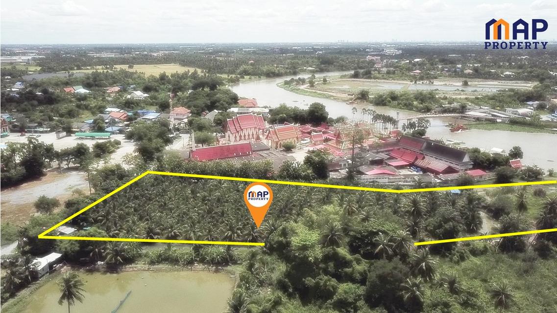 Land for sale in Nakhon Chai Si 10 rai near Central Salaya 2