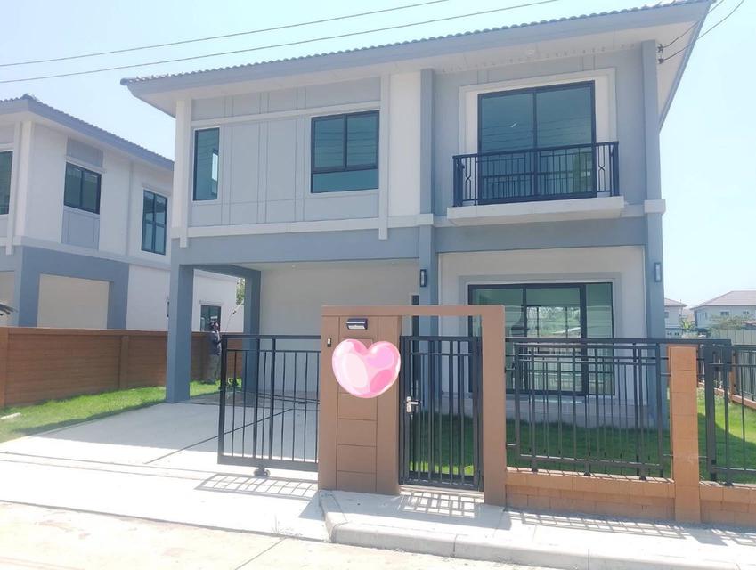 บ้านเดี่ยว หมู่บ้านติดถนนใหญ่ สงบ หลังริม หน้าบ้านไมีมีใคร  บ้านใหม่ ยังไม่ผ่านมือ ขายขาดทุน ด่วนๆๆไคร่า 1