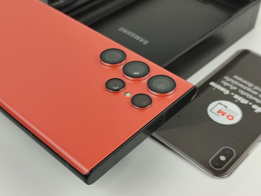ขาย/แลก Samsung S22 Ultra 12/512GB Red (สีพิเศษ) ศูนย์ไทย ประกันศูนย์ สวยมาก แท้ ครบยกกล่อง เพียง 39,900 บาท  4