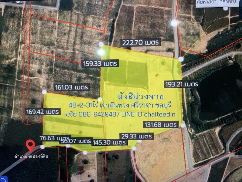ขายที่ดินศรีราชาพื้นที่สีม่วงลาย เนื้อที่ 48-2-31ไร่ ตรงข้ามนิคมอุตสาหกรรมโรจนะ ชลบุรี2 ที่ดินเหมาะพัฒนาอุตสาหกรรม ที่ตั้งตำบลเขาคันทรง อำเภอศรีราชา 8