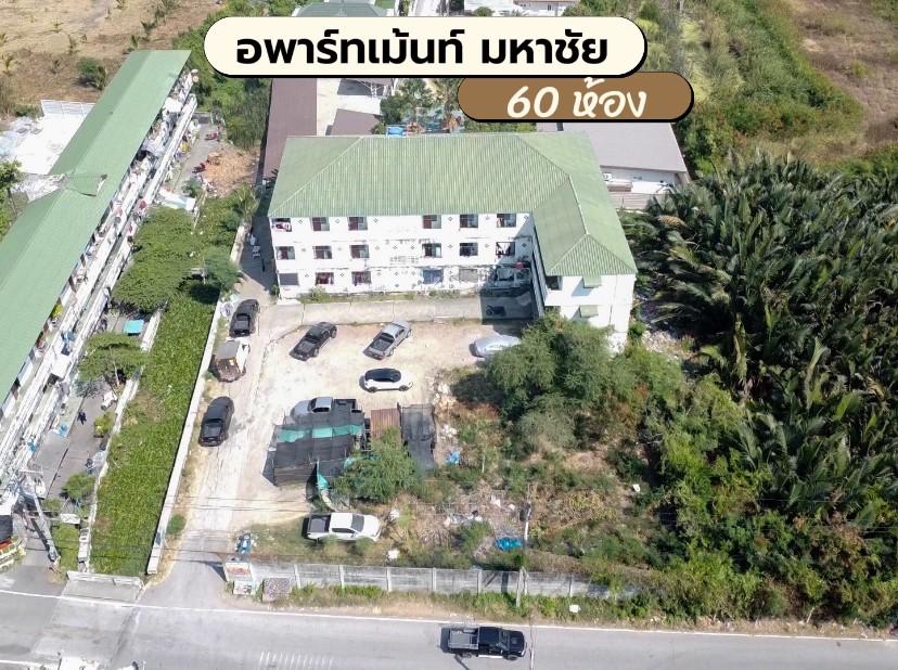 🏬ขายอพาร์ทเม้นท์ ในเมืองมหาชัย 6️⃣0️⃣ ห้อง 3 ชั้น💥ขายพร้อมผู้เช่า มีผู้เช่าเต็มตลอด💥พร้อมที่ดินเปล่า 2