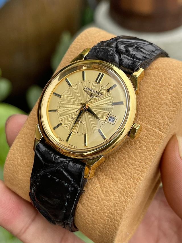 นาฬิกาLongines Automatic ขานก สีทอง หน้าปัดลายใยแมงมุม 8