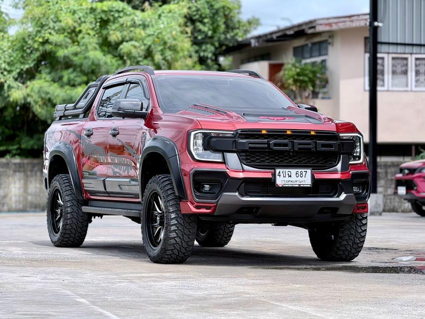 2023 FORD RANGER, 2.0 SPORT 4WDโฉม HI-RIDER DOUBLE CAB เกียร์ออโต้ สีส้ม