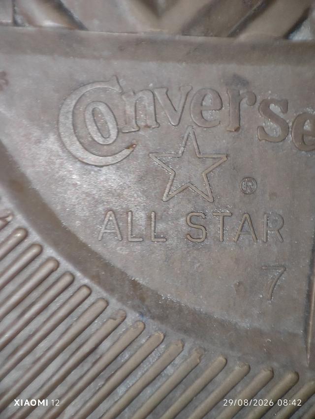 รองเท้า Converse แท้ รุ่นChuck Taylor All Star High(สีเหลือง) ผลิตปี2004 ป้ายส้นแบบยุค2000 รหัสสินค้า(SKU):1P961 เบอร์ 7 รูปที่ 17