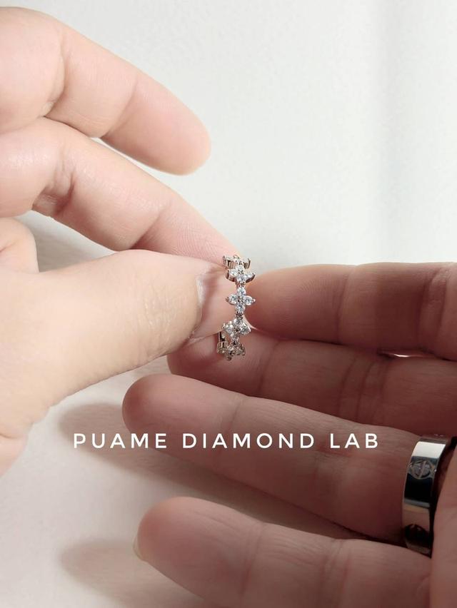 แหวนเพชร เรียบหรู เปล่งประกายทุกมุมมอง ด้วยเพชรแท้ธรรมชาติ พร้อมใบรับประกันสินค้าทุกชิ้นที่ปุอามี่ Diamond Lap Rama2 (095-8894732)