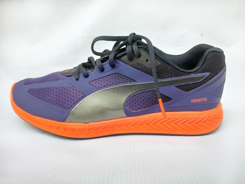 PUMA IGNITE รองเท้าผ้าใบมือสอง สีม่วง-ส้ม สภาพงามๆ จัดส่งฟรี! เก็บปลายทาง 7