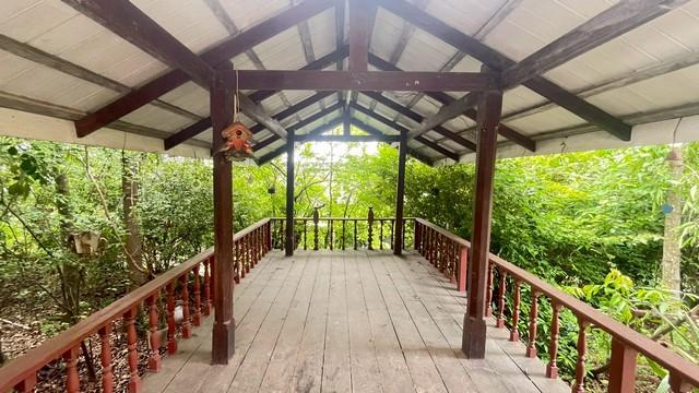 ขายบ้านเดี่ยวพร้อมที่ดินติดคลองและสวน เนื้อที่กว้างใหญ่ 1 ไร่ 170 ตร.ว. ซอยไทยร่มเกล้า ถ.กาญจนาภิเษก บางใหญ่