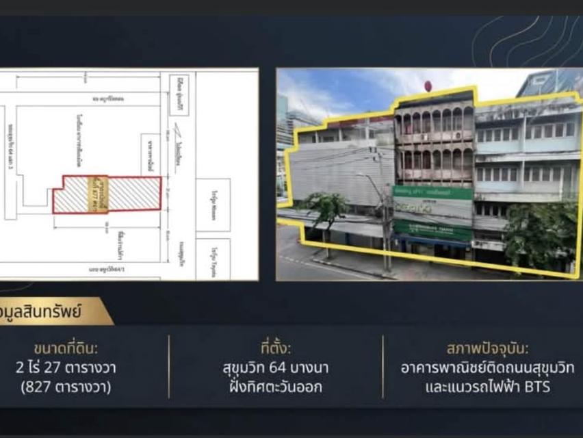 ขายตึกแถวติดถนนใหญ่99 ตารางวา  Sale Shophouse Old buildings 5