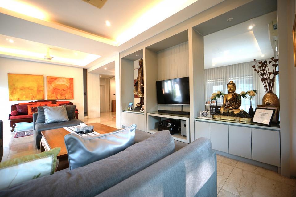  ขายบ้านเดี่ยวหรู เมอร์ราญา เพลส 99 ตร.วา 260 ตร.ม. หลังมุมหน้าโครงการ ตกแต่งบิวท์อิน สวนสวย+น้ำตก ใกล้แฟชั่นฯ & ทางด่วน 4