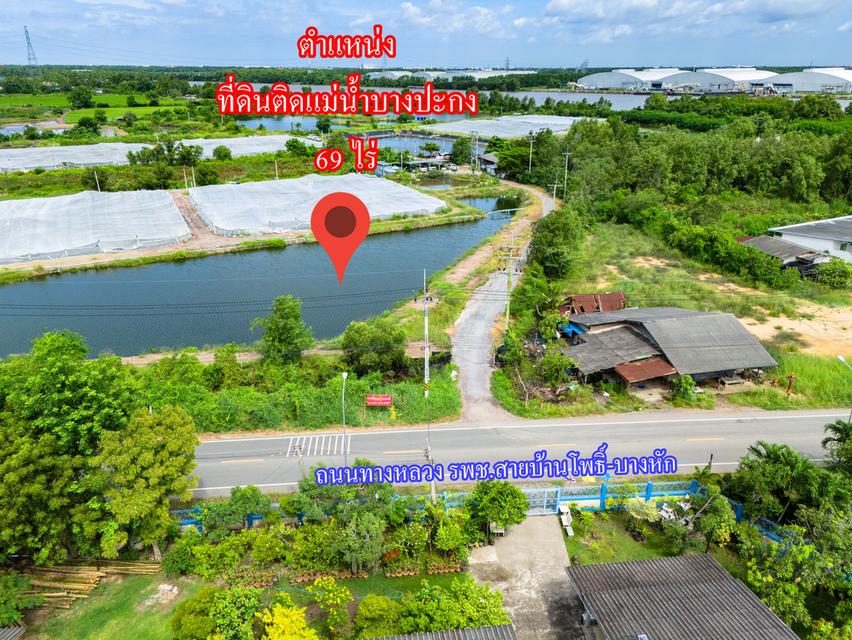 ขายที่ดินติดแม่น้ำบางปะกง 69 ไร่ ตรงข้ามท่าเรือบ้านโพธิ์ ต.บ้านโพธิ์ อ.บ้านโพธิ์ จ.ฉะเชิงเทรา 3