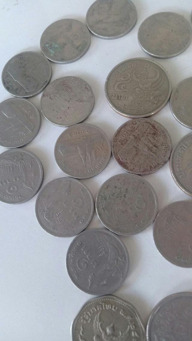 เหรีญเก่า1บาและ5บาทร.9-6