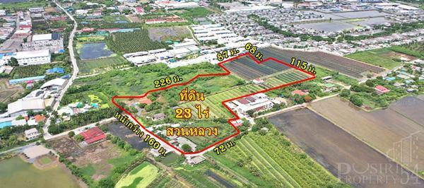 ขายที่ดิน 23 ไร่ อนาคตดีใกล้ตัดใหม่กัลปพฤกษ์-กระทุ่มแบน พุทธสาครและเศรษฐกิจ ในราคาที่จับต้องได้ - KK1946S 1