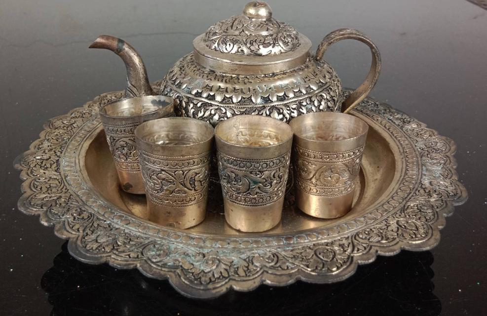 621.ชุดกาน้ำชาสไตล์วินเทจ