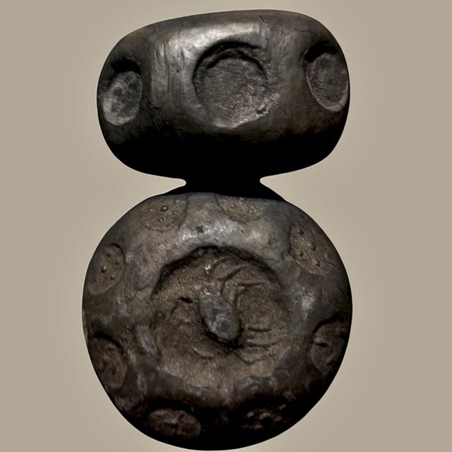 เงินพดด้วงโบราณ เนื้อตะกั่ว