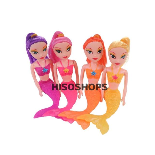 Mini Mermaid doll ตุ๊กตานางเงือกสาวสวย นั่งได้ เล่นง่าย เก็บสะดวก ตุ๊กตาน่ารักๆเหมาะให้สะสม