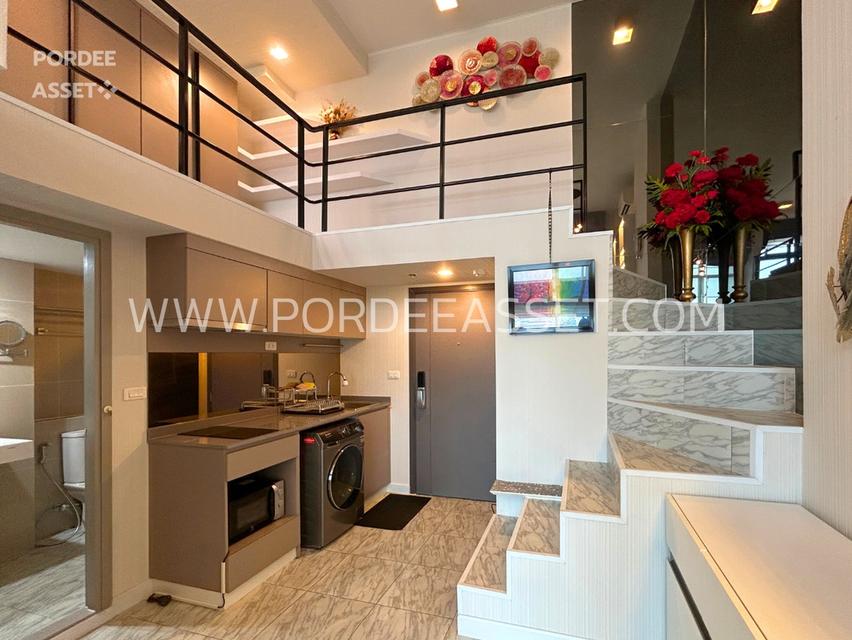 คอนโดหรู ราคาถูก!! IDEO New Rama9 (ห้อง Duplex 52 ตร.ม.) ตกแต่ง Modern luxury อยู่ใจกลางเมืองเดินทางสะดวก ใกล้เอกมัย ทองหล่อ :ไอดีโอ นิว พระราม 9 3