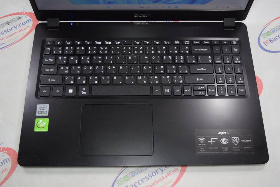 ขาย Acer Aspire 3 A315 15.6นิ้ว Core i3 Gen 10 SSD 512 Window 11 แท้ ประกันศูนย์เหลือ 5