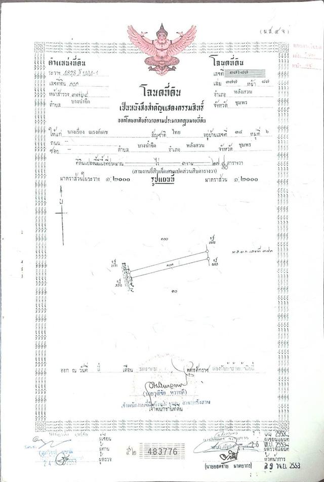 ที่ดิน สวนปาล์มน้ำมัน ต.บางน้ำจืด อ.หลังสวน จ.ชุมพร โฉนด พร้อมโอน 3