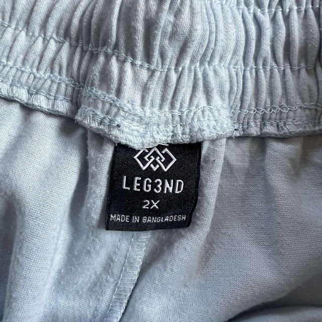 กางเกงผ้าสเวตเตอร์ สีฟ้าพาสเทล รูปที่ 4