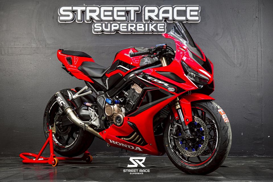Honda 🔥cbr650r 2022 สีแดง ท้าย zx6r เท่จัด 🔥 ⛽️ ฟรีน้ำมันเต็มถัง! โปรแรงเดือนเมษายน 🔥