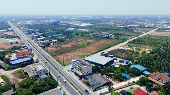 ที่ดินติดถนน บ้านแพ้ว–พระประโทน เนื้อที่ 8-2-14.70 ไร่ ใกล้พระราม 2 สมุทรสาคร 6