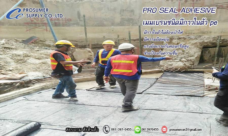 แผ่นเมมเบรนกันซึม ชนิดแปะกาว(มีกาวในตัว) 2