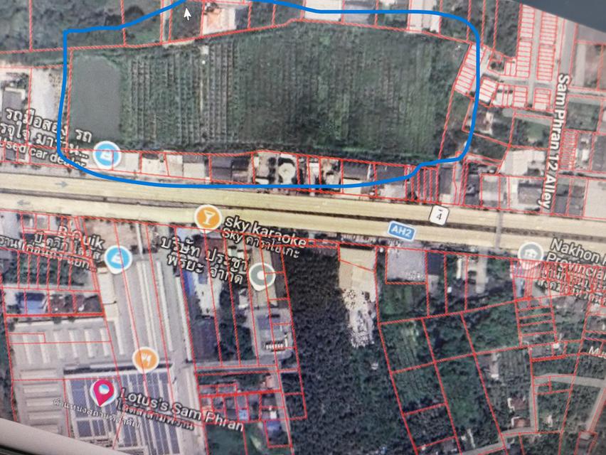 ที่ดินตรงข้าม โลตัส สามพราน นครปฐม 1