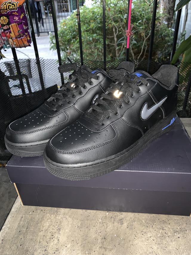 Nike Air Force 1 Low Jewel Black Grey Royal รูปที่ 3