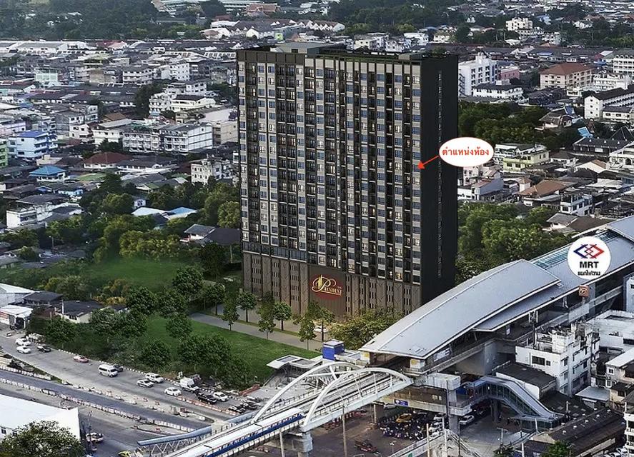 🥰ขายคอนโด The President จรัญฯ-แยกไฟฉาย📌 ติด MRT ไฟฉาย ชั้น15 ห้องทำเลดีที่สุดในโครงการ  วิวสวยฝั่งแยกไฟฉฉาย 1