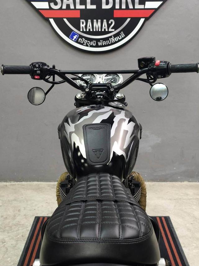 TRIUMPH BONNEVILLE T100 BLACK ปี 2017 ABS🇬🇧 แต่ง TRACKER หล่อๆ จบ ๆ พร้อมขี่ รูปที่ 10