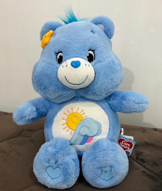 ส่งต่อตุ๊กตาหมีสีฟ้า Care Bears ป้ายครบ