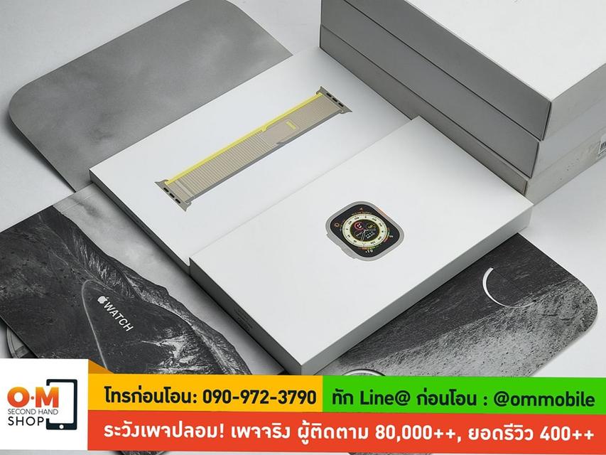 ขาย/แลก Apple Watch Ultra 49mm Titanium Case ศูนย์ไทย ของใหม่มือ1 แกะเช็ค ประกัน 03/11/2025 เพียง 18,990 บาท  3