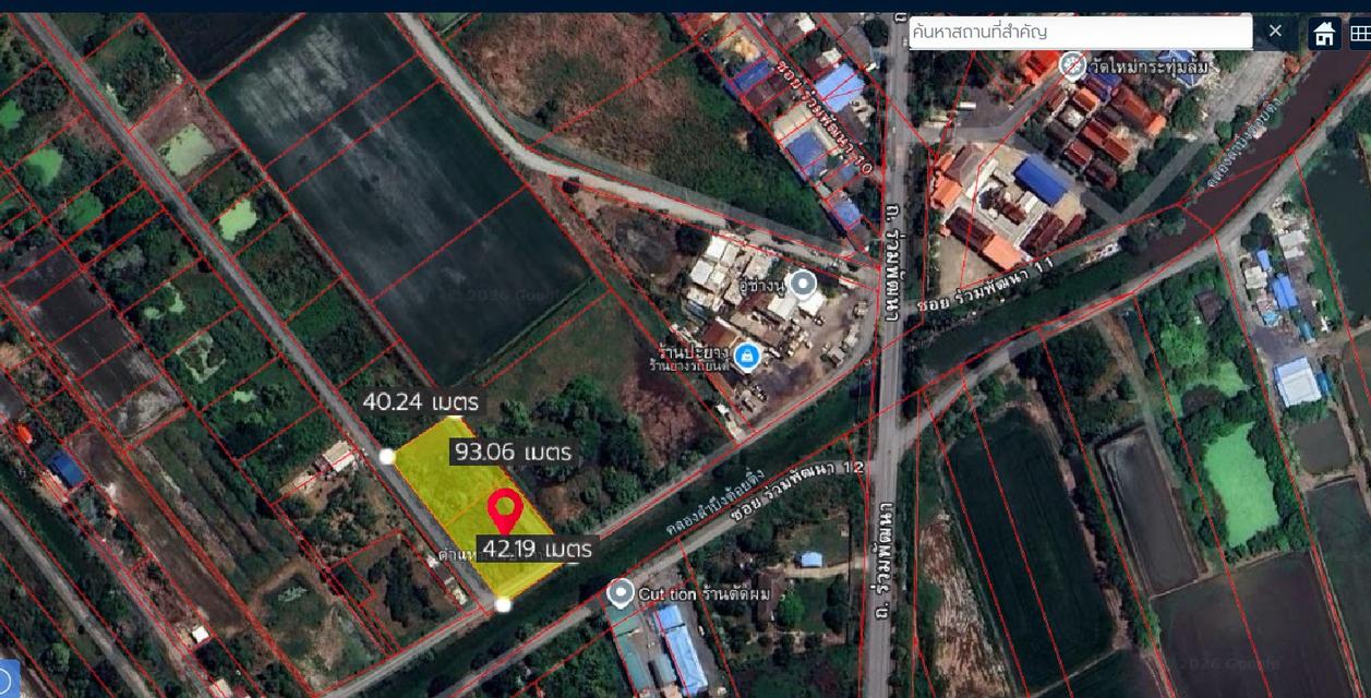 ขายด่วน! ที่ดินแปลงหัวมุม 2 ไร่ ถ.ร่วมพัฒนา หนองจอก เข้าซอยเพียง 150 ม. มีไฟ 3 เฟส รถพ่วงเข้าได้ ท้ายซอยมีโรงงาน เหมาะทำโกดัง-คลังสินค้า [รับนายหน้า] 4